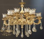 لوستر برنجی مدل سپیدار