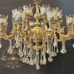 لوستر 10 شاخه مدل نیلوفر بزرگ