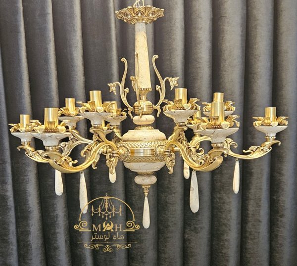 لوستر 12شعله اوا جدید ماه لوستر