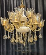 لوسترکلاسیک برنج و سرامیک 16 شعله اقتصادی - Image 4