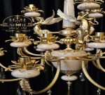 لوستر فرشته 19شعله-ماه لوستر