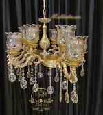 لوستر لاینر تمام برنج ارامیس 8شاخه - Image 4
