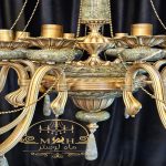 لوستر 8 شاخه ژینا یشمی ماه لوستر