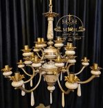 لوستر 12 شاخه مدل ارکیده دو طبقه - تصویر 2